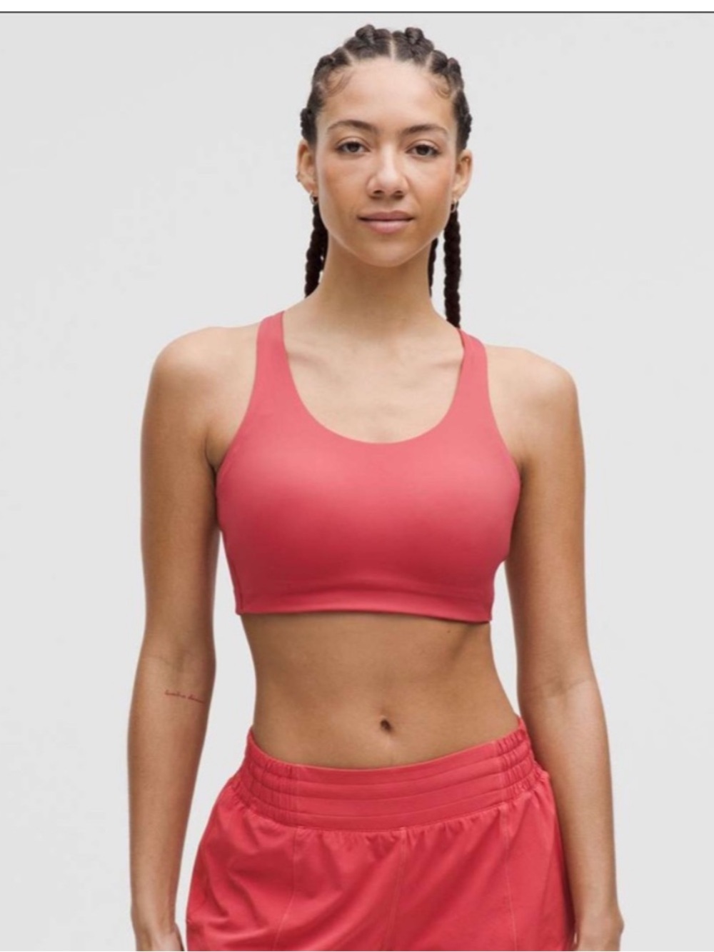 Lululemon Energy Bra *High Support, BโDDD Cups Desert Red Size 36DD